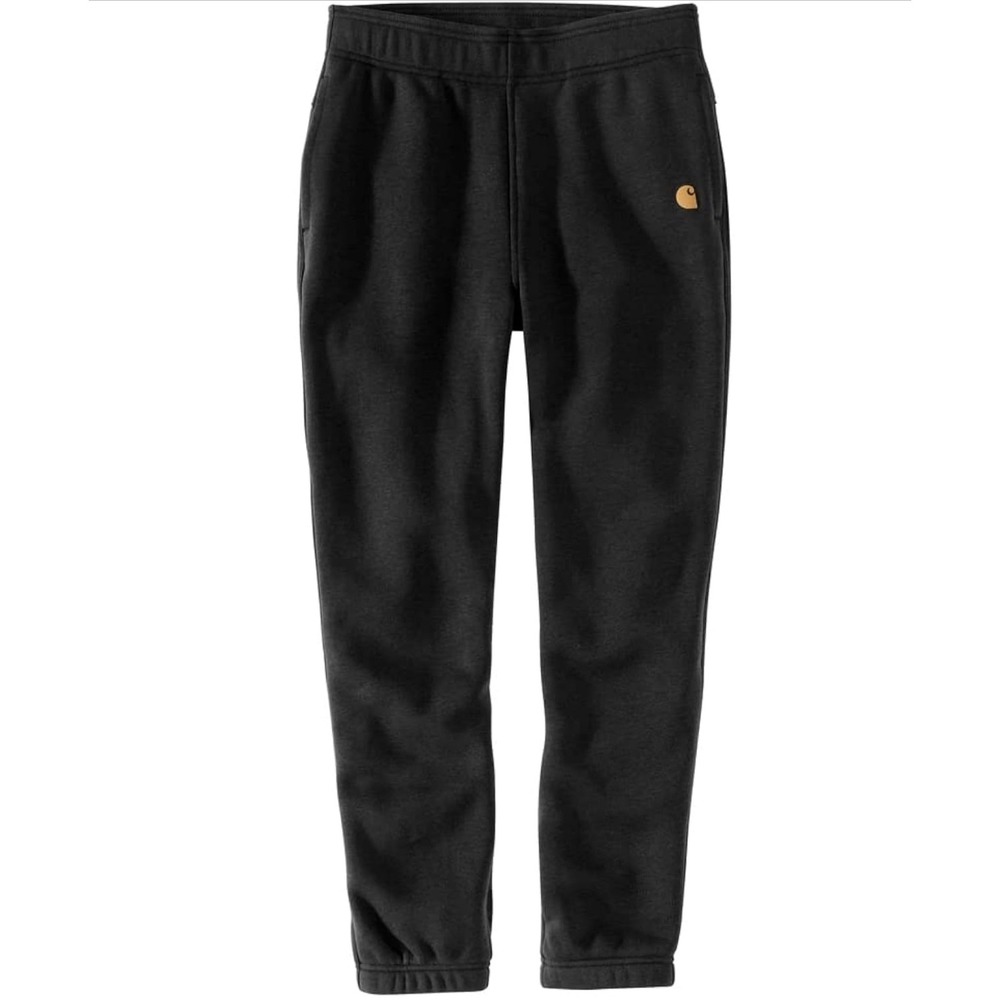 NEW! Carhartt Black Women's Relaxed Fit Fleece Joggers - Picture 2 of 2